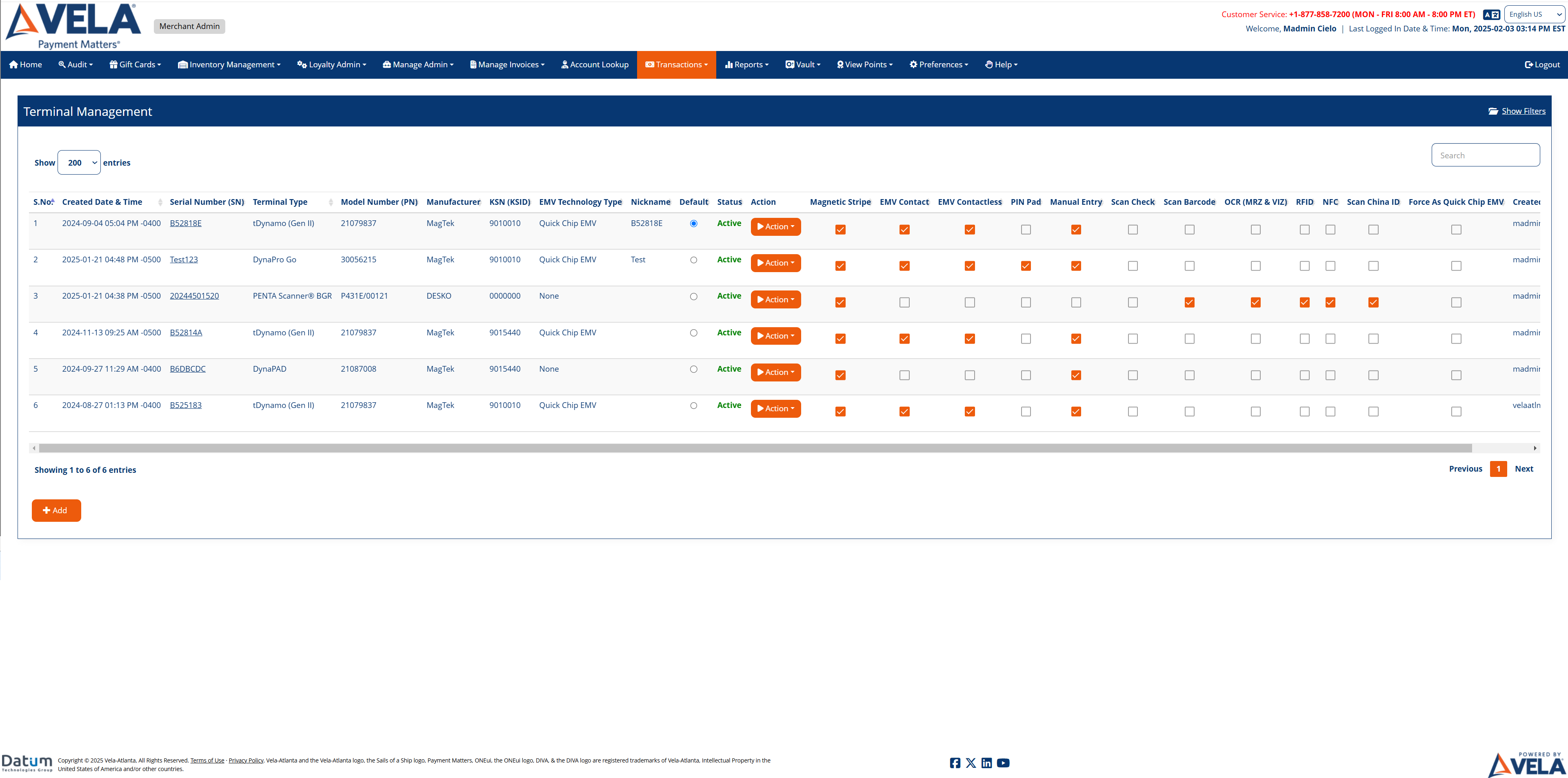 POS Terminal Management